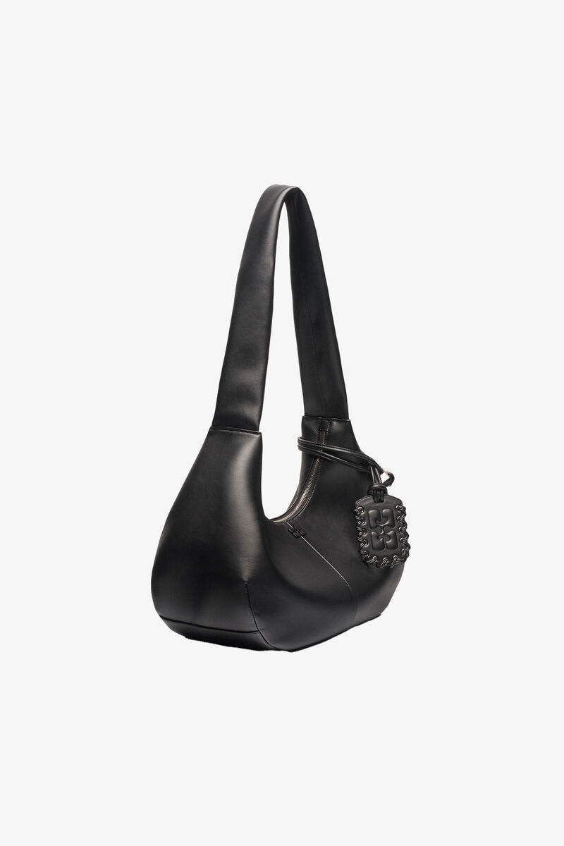 Black Medium Hobo Bag
