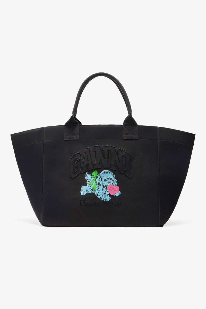 Black Puppy XXL Tote