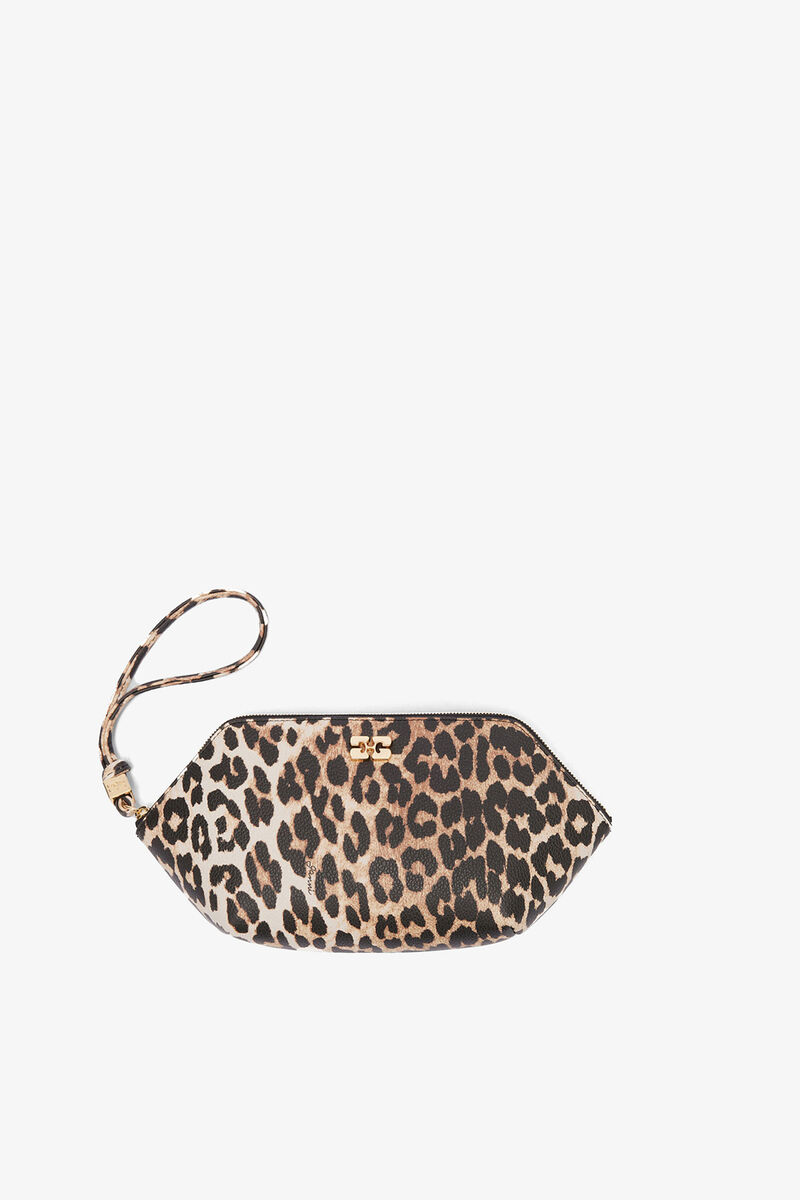 Bou Make Up Pouch in Grained Leopard