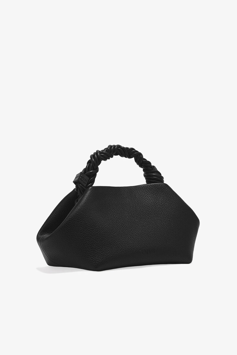 Black Grained Small Bou Bag