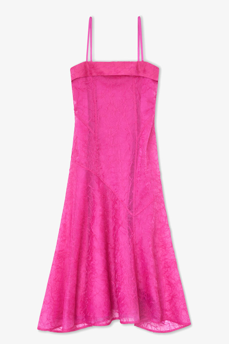 Dress in Pink Shibori Organza